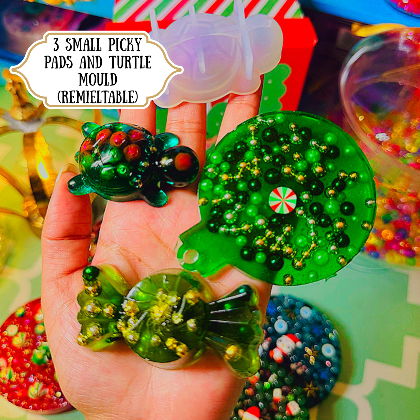 The Festive Four Warrior Mindset Christmas Box (re-meltable picky pad set) Two Colour Gel