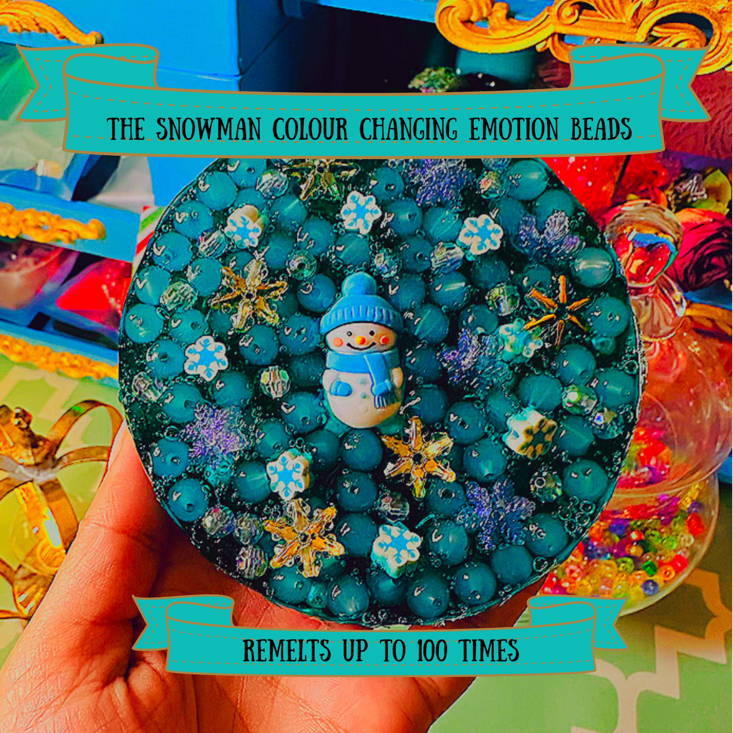 Snowman Emotion Bead (Picky Pad only)  Remeltable