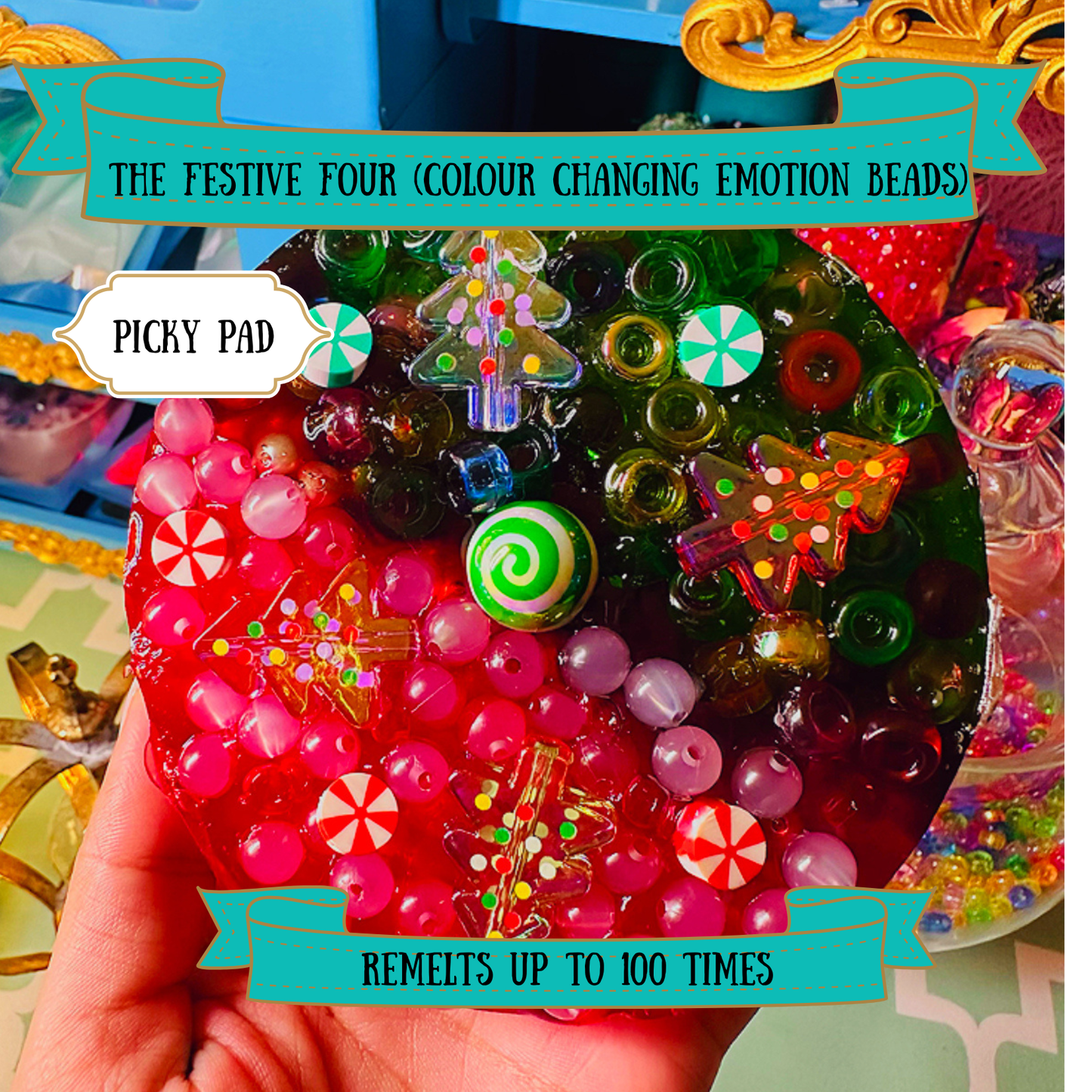 The Festive Four Picky Pad only (Emotion Bead Addition) Remeltable