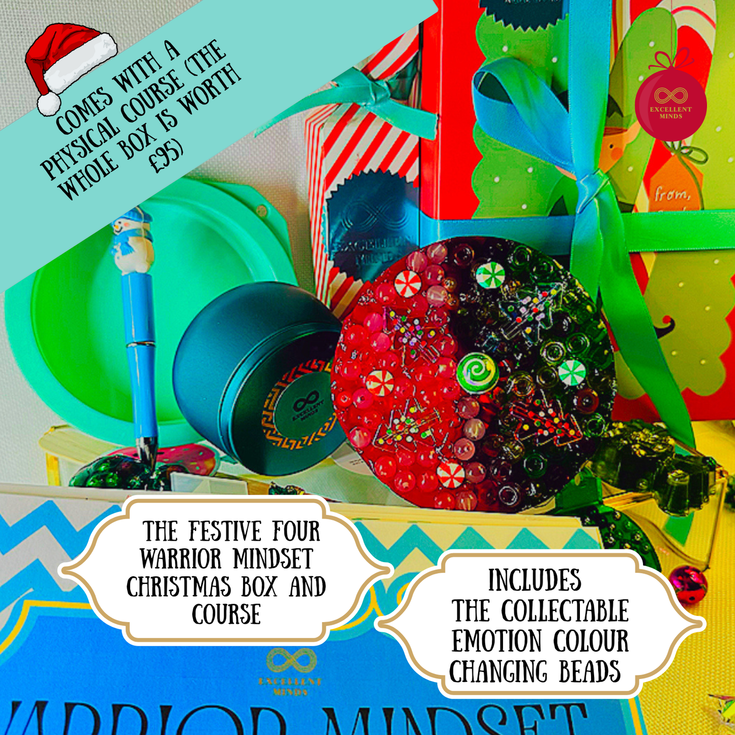 The Festive Four Warrior Mindset Christmas Box (re-meltable picky pad set) Two Colour Gel