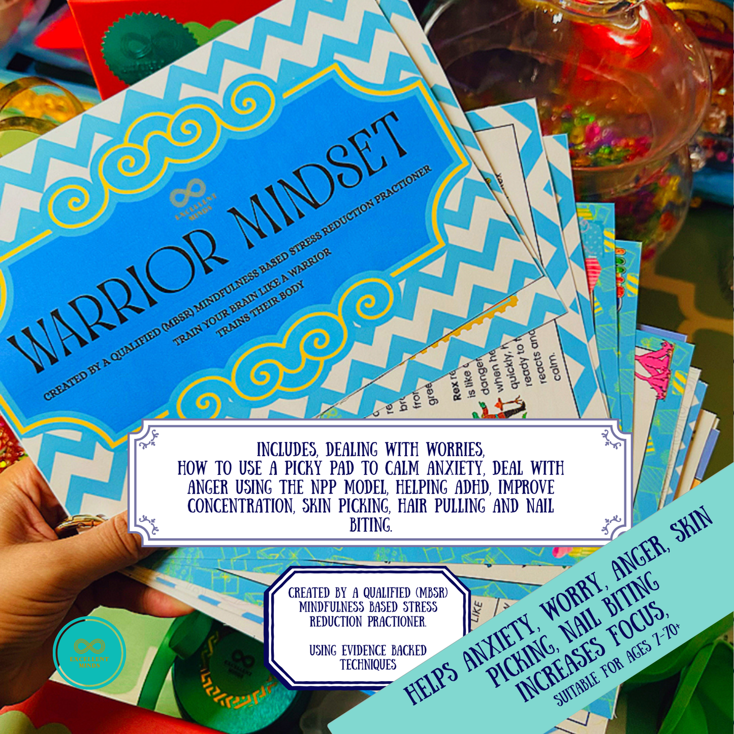 Reindeer Warrior Mindset Christmas Box and Course (re-meltable picky pad)