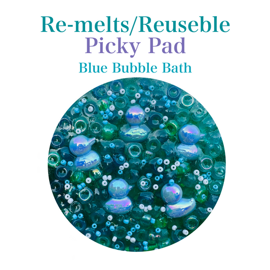 Blue Bubble Bath Remeltable Picky Pad (scented)