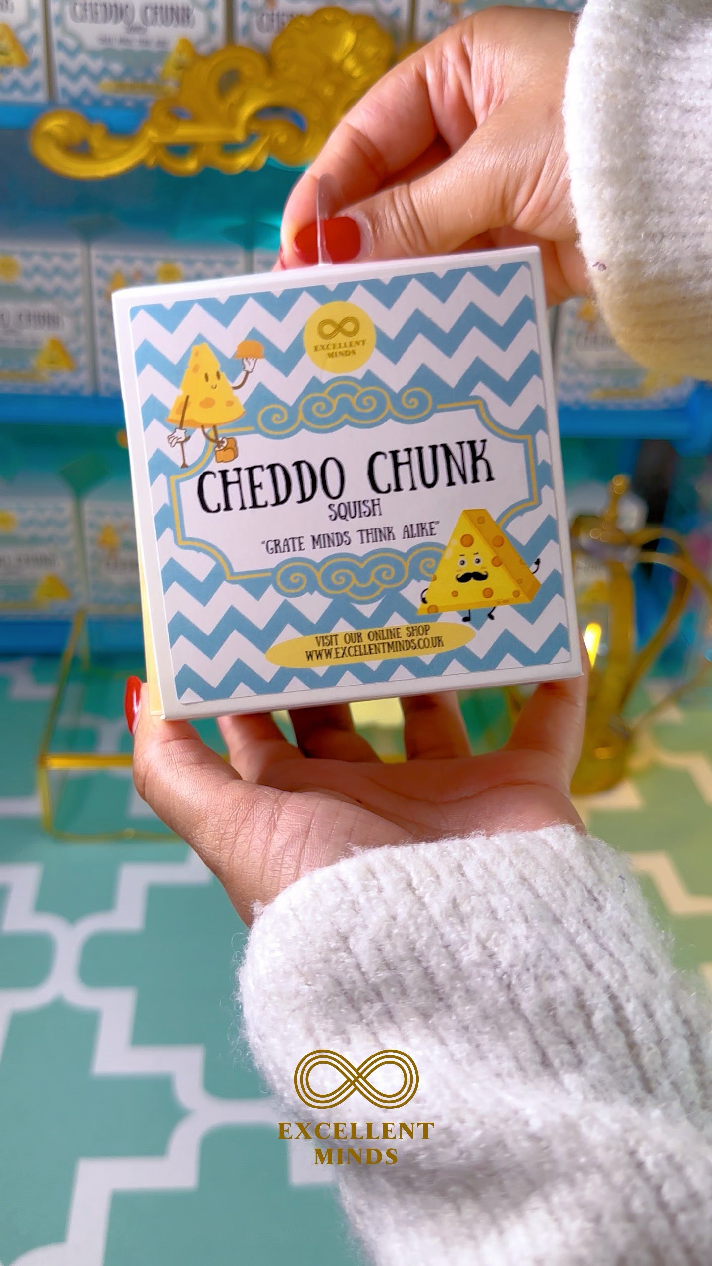 Cheddo Chunk Jumbo Cheese Squish 7cm